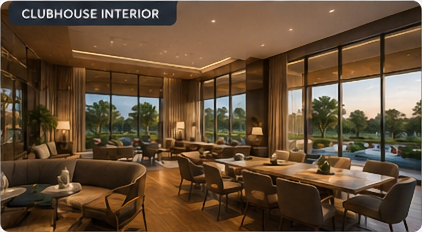 Clubhouse interior artist impression for Asian Fab Kengeri Clubhouse interior artist impression for Asian Fab Kengeri