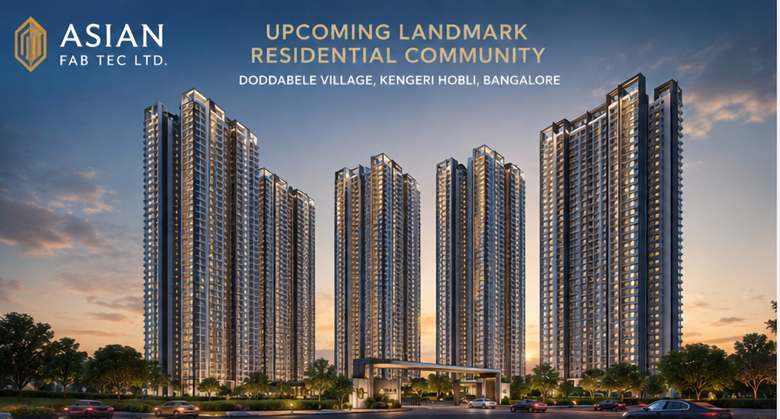 Asian Fab Kengeri apartment elevation artist impression Asian Fab Kengeri apartment elevation artist impression